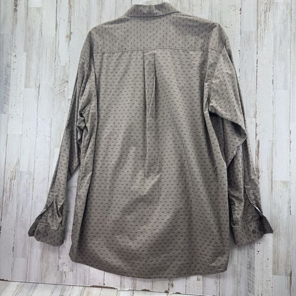 Cinch Outdoor Shirt Mens XXL Brown Big Buck Deer Antlers Hunting Button Down - Picture 2 of 7